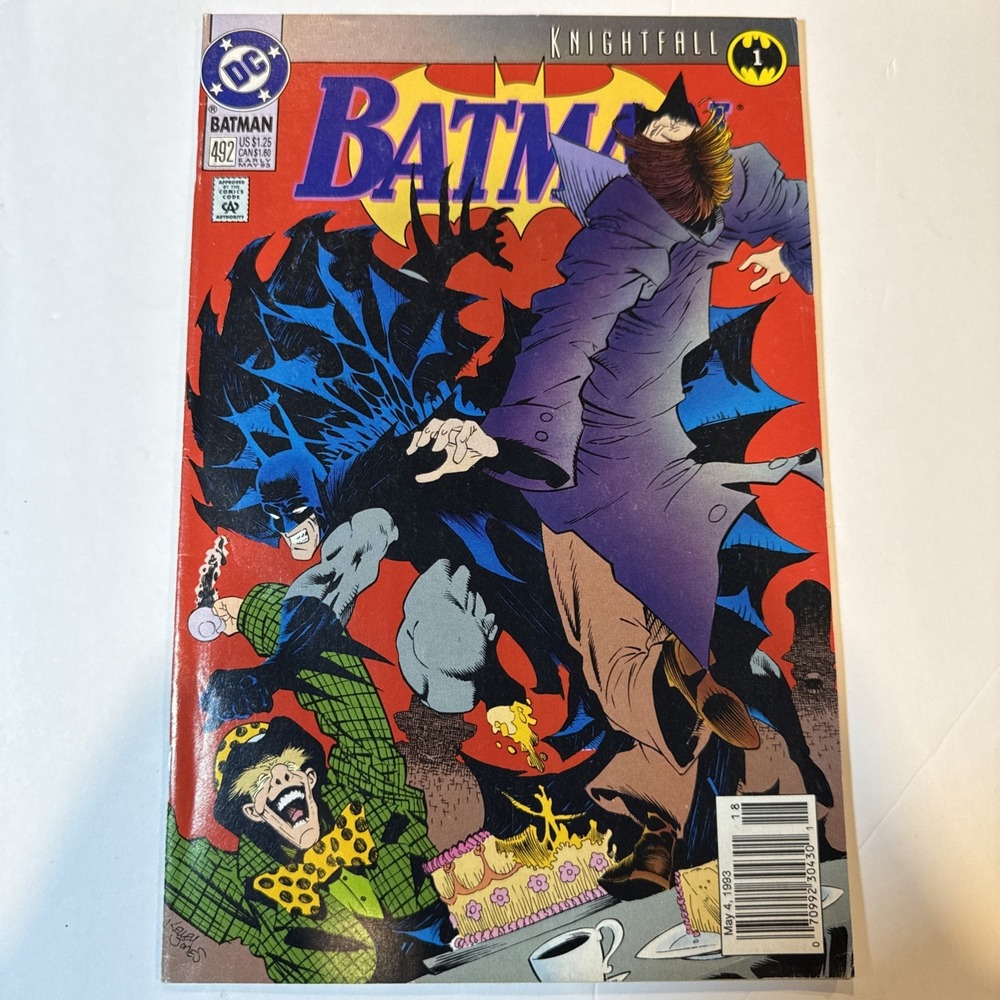 Batman #492 (1993) DC Comics Knightfall Part 1 Newsstand